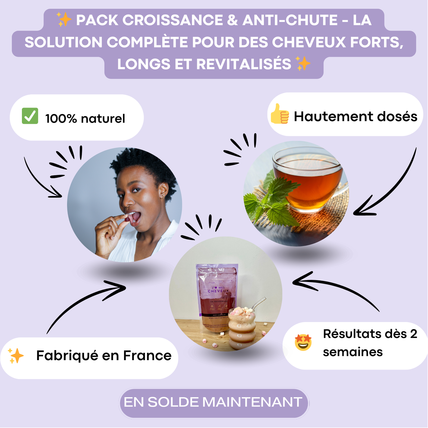 Pack Croissance et Antichute - 3 MOIS PROMO