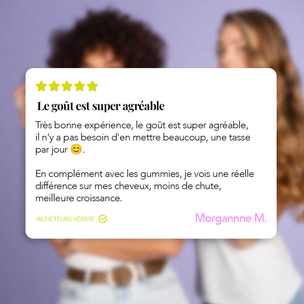 Thé vert détox - Croissance et anti-chute cheveux Les Confiantes