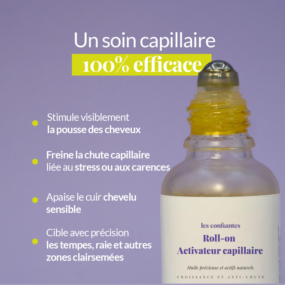 Roll-on activateur capillaire - Serum pousse de cheveux et anti-chute