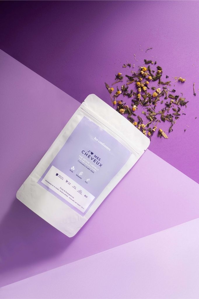 thé vert et detox pour les cheveux